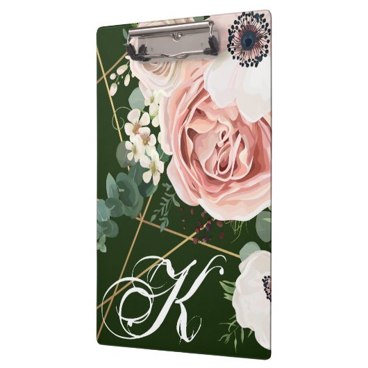 Personalisierte Clip Board Geometrische Rose Garte Klemmbrett (Links)
