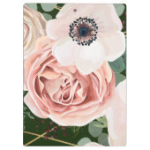 Personalisierte Clip Board Geometrische Rose Garte Klemmbrett (Rückseite)