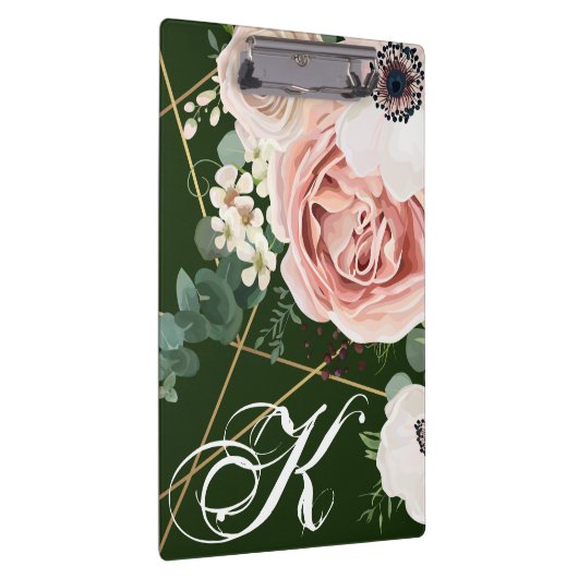 Personalisierte Clip Board Geometrische Rose Garte Klemmbrett (Rechts)