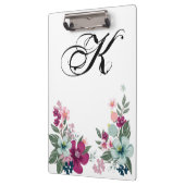 Personalisierte Clip-Board Tropische Blume auf Wei Klemmbrett (Links)