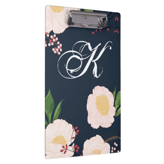 Personalisierte Clip Board Weiße Blume auf Da Klemmbrett (Rechts)