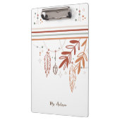 personalisierte Clipboard Bohemisch Floral anpasse Klemmbrett (Links)