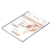 personalisierte Clipboard Bohemisch Floral anpasse Notizblock (Linke Seite)