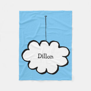 Personalisierte Cloud auf einer Zeichenfolge Fleecedecke