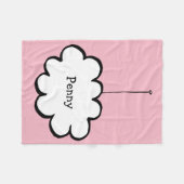 Personalisierte Cloud auf einer Zeichenfolge Fleecedecke (Vorderseite (Horizontal))