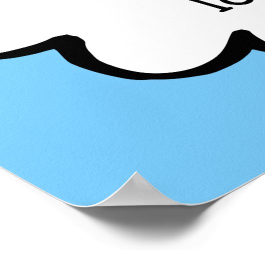 Personalisierte Cloud auf einer Zeichenfolge Poster (Ecke)