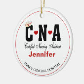 Personalisierte CNA Keramik Nurse Ornament (Links)