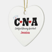 Personalisierte CNA Keramik Nurse Ornament (Links)
