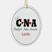 Personalisierte CNA Nurse Weihnachtsfeier Keramik Ornament (Rechts)