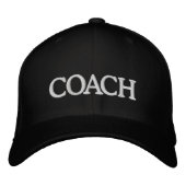 Personalisierte COACH Basic Flexfit Wollmütze Bestickte Baseballkappe (Vorderseite)