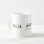 Personalisierte Coachame-Spieler Kaffeetasse (Vorderseite Links)