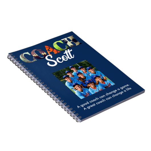 Personalisierte Coachame-Spieler Notizblock (Rechte Seite)