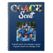 Personalisierte Coachame-Spieler Notizblock (Vorderseite)