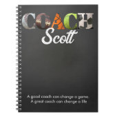Personalisierte Coachame-Spieler Notizblock (Vorderseite)
