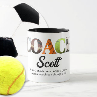 Personalisierte Coachame-Spieler Tasse