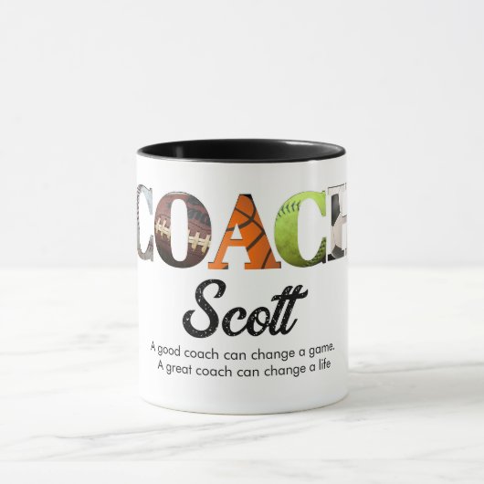 Personalisierte Coachame-Spieler Tasse (Zentrum)