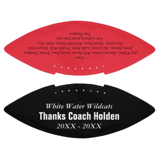 Personalisierte Coaches Teammitglieder Jahr Football (Paneele)