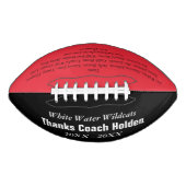 Personalisierte Coaches Teammitglieder Jahr Football (Vorderseite)