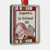 Personalisierte Cocalos-Buttons Silbernes Ornament (Rechts)