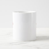 Personalisierte Cockapoo Küsse zum Valentinstag Jumbo-Tasse (Vorderseite)