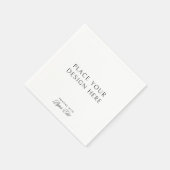Personalisierte Cocktailservietten mit eigenem Des Serviette (Ecke)