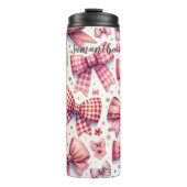 Personalisierte Cocquette Bows Thermal Tumbler Thermosbecher (Vorderseite)
