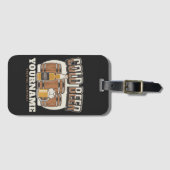 Personalisierte Cold Beer Oak Barrel Brauerei Gepäckanhänger (Vorderseite (Horizontal))