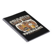 Personalisierte Cold Beer Oak Barrel Brauerei Notizblock (Rechte Seite)