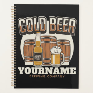 Personalisierte Cold Beer Oak Barrel Brauerei Planer