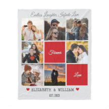 Personalisierte Collage Blanket - Romantisches Ges