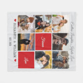 Personalisierte Collage Blanket - Romantisches Ges Fleecedecke (Vorderseite (Horizontal))