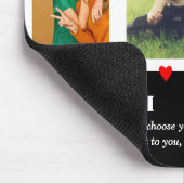 Personalisierte Collage des Fotos Mousepad (Ecke)