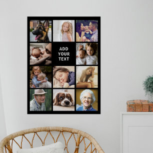 Personalisierte Collage mit 11 Fotos Poster