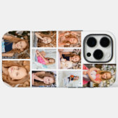 Personalisierte Collage mit 9 Fotos Case-Mate iPhone Hülle (Rückseite (Horizontal))