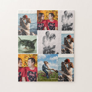 Personalisierte Collage mit 9 Fotos Puzzle