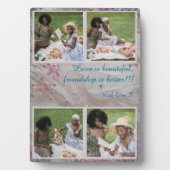 Personalisierte Collage Plaque - Benutzerdefiniert Fotoplatte (Vorderseite)