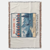 Personalisierte Colorado-Wurfdecke Decke (Vorderseite Vertikal)