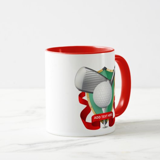 Personalisierte Combo Golf Tasse (VorderseiteRechts)