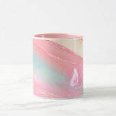 Personalisierte Combo Pink Gold Marbella Tasse (Zentrum)