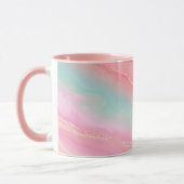 Personalisierte Combo Pink Gold Marbella Tasse (Links)