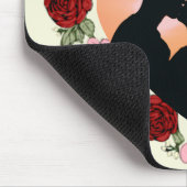 Personalisierte Computermauspad – Florales Herz Mousepad (Ecke)