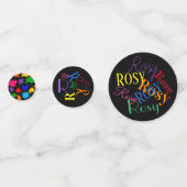 Personalisierte Confetti Konfetti (Vorderseiten)