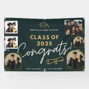 personalisierte Congrates blühen Abschluss Banner