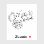 Personalisierte Cookies Aufkleber (Blatt)
