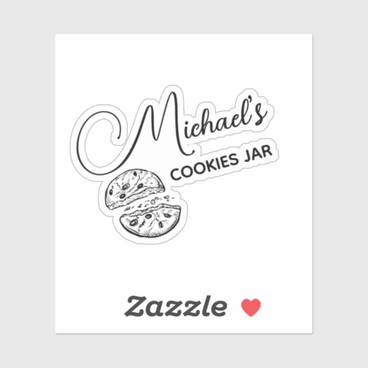 Personalisierte Cookies Aufkleber (Blatt)