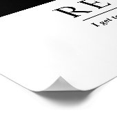 Personalisierte Coole Entspannung Tiger Custom Ret Poster (Ecke)