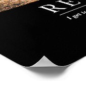 Personalisierte Coole Entspannungsregelung Poster (Ecke)