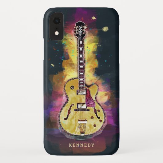 Personalisierte Coole Funky Abstrakt Guitar Art Case-Mate iPhone Hülle (Rückseite)