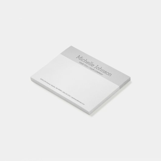 Personalisierte Coole Grainy Textur Post-it Klebezettel (angewinkelt)