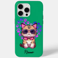 Personalisierte Coole Katze in Sonnenbrillen Fall